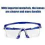 Decdeal Protective Goggles Multi-function Closed Safety Glasses Saliva Splashing and Anti-Fog Antisand Windproof Dust Resistant Transparent Outdoor Sport