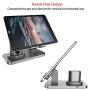 Fingic 3 in 1 Charging Station for Apple Watch, Airpods Charger Stand for Apple Watch Charging Stand for AirPods/iWatch Series 4/3/2/1 and iPhone 11/11 Pro Max/X/XS/XR/Xs Max/8/8 Plus/iPad, Space Gray
