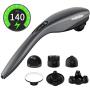 Handheld Back Massager for Neck and Back，Percussion Massager deep Tissue with Heat，Body Massager Electric Full Body Handheld for Home， Office (Cordless Handheld Massager)