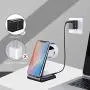 ZHIKE Wireless Charger, 3 in 1 Qi-Certified 10W Fast Charging Stand Compatible with iPhone SE 2020/11 Series/XS Max/XR/XS/8 Plus, Samsung S20/S20+,Airpods,Galaxy Watches and Buds(Not for Apple Watch) ZHIKE Wireless Charger, 3 in 1 Qi-Certified 10W Fast Charging Stand Compatible with iPhone SE 2020/11 Series/XS Max/XR/XS/8 Plus, Samsung S20/S20+,Airpods,Galaxy Watches and Buds(Not for Apple Watch)