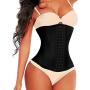 SHAPERX Womens Long Torso Waist Trainer Corsets Latex Waist Cincher Body Shaper Sports Girdle