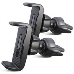 [2 Pack]Vent Car Phone Holder, Air Vent Phone Holder for Car, Car Vent Phone Mount, Car Air Vent Clip Holder, APPS2Car Universal Phone Car Mount, Cellphone Holder with Expandable Grip,Vent Mount Phone