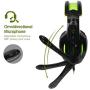 SUPSOO G813 Xbox one Gaming Headset 3.5mm Stereo Wired Over Ear Gaming Headset with Mic&Noise Cancelling & Volume Control for Xbox One/PC/Mac/PS4/Nintendo/Phone (Black&Green)
