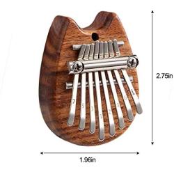 Kalimba Mini 8 Key, Thumb Piano, Solid Finger Piano Mahogany Body