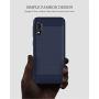 Muokctm Samsung Galaxy A10E Case, with Tempered Glass Screen Protector, Slim Soft TPU Protective Rubber Bumper Case Cover for Samsung Galaxy A10E Phone (Blue)