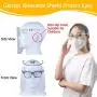 T WILKER 3Pcs Unisex Safety Goggle Shield Reusable Face Shield Visor Facial Cover for Women Men Washable Transparent Anti-Fog Eyes Protection