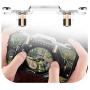 Mobile Game Controller | Pubg Controller Gamepad Copper + Plastic + Silicone Mobile Phone Game Trigger Fire Button Handle for Shooter Controller Dropship