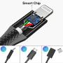 SMALLElectric iPhone Charger Cable, 3ft 5Pack Lightning Cable to UBS A Charging Cable Compatible with iPhone 11 Xs Max XR X 8 Plus 7 Plus 6 Plus SE iPad Pro iPod (Black)