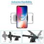 Car Phone Mount, HENKUR Cell Phone Holder for Car Dashboard Windshield Air Vent, Upgraded Phone Stand Strong Suction Compatible with iPhone 11 pro Max X Xs XR 8 7 6s Plus SE, Galaxy S7,8,9,10 (Black)