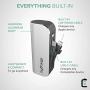 myCharge Portable Charger with Built in Cables [iPhone Lightning + USB C] 3350 mAh Hub Universal Mini | Small Pocket Size Lipstick Ultra Slim Power Bank | Lightweight Compact External Battery Pack