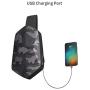 TAJEZZO Sling Backpack Waterproof Crossbody Shoulder Bag Causal Daypack Chest Bag
