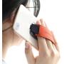Sinjimoru Phone Grip Stand, Secure Handy Phone Strap for iPhone and Android, Phone Holder with Leather Phone Stand. Sinji Grip Navy