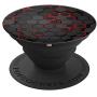 Cool Red and Black Cell Phone Button Holder Pop Out Knob PopSockets Grip and Stand for Phones and Tablets