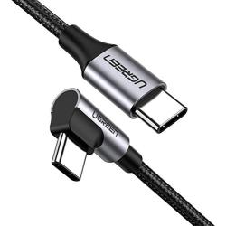 UGREEN USB C to USB C Cable Right Angle 90 Degree Type C 60W PD Fast Charge Compatible for Google Pixel 4 3 XL, Samsung Galaxy Note 10 9 S20 S10, MacBook Pro/Air 13" iPad Pro 2020, Nintendo Switch 3FT