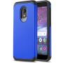 CasemartUSA Phone Case for [Alcatel TCL LX (A502DL)], [DuoTEK Series][Blue] Shockproof Cover [Impact Resistant][Defender] for Alcatel TCL LX (Tracfone, Simple Mobile, Straight Talk, Total Wireless)