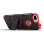 ZIZO Bolt Series for iPhone 8 Plus Case Military Grade Drop Tested Tempered Glass Screen Protector Holster iPhone 7 Plus case Black RED