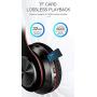 GT Power Gaming Headphones Wireless On Ear Bluetooth Headsets with Microphone Deep Bass Wireless Headphones Over Ear, Cool LED Lights, 10H Playtime for PC IPad Phone Mac Gaming (Black)