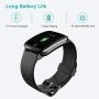 Willful Smart Watch for Men Women 2020 Version IP68 Waterproof, Fitness Tracker Heart Rate Monitor Sport Digital Watch, Smartwatch for Android Phones and iOS Phones Compatible iPhone Samsung (Black)
