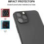 LOZA for iPhone 11 Pro 5.8"/11 Pro Max 6.5" Camera Lens Screen Protector, Metal Frame Bubble Free High Definition Anti-Scratch Screen Protector Camera Lens for New iPhone 11 Pro/11 Pro Max (Black)