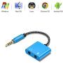 Headset Splitter, MIC and Audio Jack Y Splitter, Cubilux Headphone Microphone Combo Jack Adapter Compatible for Gaming Headset, Logitech G430, PS4, Xbox One, Smartphone, PC, iPhone, iPad, Samsung, LG