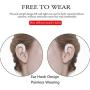 Ear Hook Bluetooth Wireless Headphone,Non Ear Plug Headset with Microphone,Single Ear Noise Cancelling Earphone Painless Wearing with Earbud Case for Android Smartphones,iPhone X 8 7 6 (Silver)