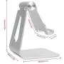 POKANIC Cell Phone Stand Dock Holder Cradle Mount Organizer Charger StationTable, Desktop Bed Office School Kitchen Travel Foldable Portable Adjustable, Multi-Angle Aluminum Non-Slip, Kids (Silver) POKANIC Cell Phone Stand Dock Holder Cradle Mount Organizer Charger StationTable, Desktop Bed Office School Kitchen Travel Foldable Portable Adjustable, Multi-Angle Aluminum Non-Slip, Kids (Silver)