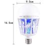 2 Pack Bug Zapper Electronic Mosquito Killer Fly Trap, Fits 110V E27 Light Bulb Socket Suit for Indoor Outdoor