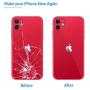 Vimour Back Glass Replacement for iPhone 11 6.1 Inches All Carriers with Pre-Installed Adhesive and Repair Tool Kits (Red)