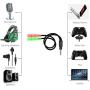 ENVEL 3.5mm Jack Cable Headset Adapter Kit CTIA for Laptop,Mac,PS4,Smartphone,Xbox One,Tablet Earphone with Headphone/Microphone Simultaneously Y Splitter Audio 2 Female to 1 Male