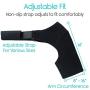 Vive Shoulder Brace - Rotator Cuff Compression Support - Men, Women, Left, Right Arm Injury Prevention Stabilizer Sleeve Wrap - Immobilizer for Dislocated AC Joint, Labrum Tear Pain (Black)