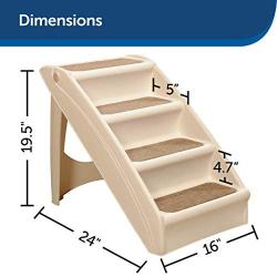 PetSafe CozyUp Folding Pet Steps, Foldable Steps for Dogs and Cats, Best for Small to Large Pets