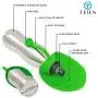 Dog Water Bottle, Stainless Steel Dog Water Dispenser, Portable Dog Water Bottle for Walking, Hiking, Running, Travel Dog Water Bottle, Easy to Use (Green)