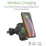iOttie Wireless Car Charger Auto Sense Qi Charging Automatic Clamping CD + Air Vent Combo Phone Mount for iPhone, Samsung Galaxy, Huawei, LG, Smartphones
