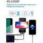 Wireless Portable Charger 25000mAh Power Bank Battery Pack with Three Outputs&Dual Inputs Huge Capacity Backup Battery Compatible Smartphone,Tablet and More