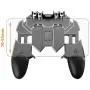 Pubg Mobile Controller with 4 Triggers, Wireless 6 Finger Operation Mobile Gaming Joystick, L1R1 L2 R2 Grip Gamepad Joystick Remote Shoot Aim Key for 4-6.5" Android & iOS Phone
