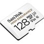 SanDisk 128GB High Endurance Video MicroSDXC Card with Adapter for Dash Cam and Home Monitoring systems - C10, U3, V30, 4K UHD, Micro SD Card - SDSQQNR-128G-GN6IA