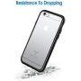JETech Case for Apple iPhone 6 and iPhone 6s, Shock-Absorption Bumper Cover, Anti-Scratch Clear Back (Black)