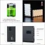 Led Video Light RGB Photography Light 1530°Full Color Bi-Color 2500K-8500K Mini Portable Pocket Panel Light with Aluminum Body Built-in 3300mAh Rechargeable Battery for YouTube DSLR Camera Lighting