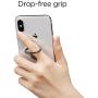 Spigen Style Ring 360 Cell Phone Ring/Phone Grip/Stand/Holder for All Phones and Tablets Compatible with Magnetic Car Mount - Gun Metal