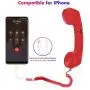 Cell Phone Handset,Retro Telephone Handset Anti Radiation Receivers 3.5MM for iPhone iPad,Mobile Phones,Computer Black (Red) Cell Phone Handset,Retro Telephone Handset Anti Radiation Receivers 3.5MM for iPhone iPad,Mobile Phones,Computer Black (Red)