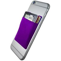 CardNinja Ultra-slim Self Adhesive Credit Card Wallet for Smartphones, Eggplant