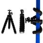 Acuvar 6.5” inch Flexible Tripod with Universal Mount for All Smartphones with Wireless Remote Control & an eCostConnection Microfiber Cloth