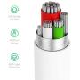 USB Wall Charger iPhone Adapter by TalkWorks | 12W/2.4A | Includes 5ft Lightning Cable Apple MFI Certified For iPhone 11, 11 Pro/Max, XS/Max, XR, X, 8, 7, 6, SE, 5, iPad, iPod, AirPods, Watch - White