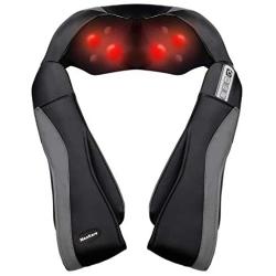 MaxKare Shiatsu Neck Shoulder Massager Electric Back Massage with Heat Deep Kneading Tissue Massage for Muscles Pain Relief Relax in Car Office and Home Use