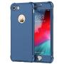 ORETECH iPhone 8 Case, iPhone 7 Case, with[2 x Tempered Glass Screen Protector] 360° Full Body Shockproof Protection Cover Ultra-Thin Hard PC + Soft Rubber Silicone for iPhone 7/8-4.7- Blue
