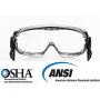 PROTECTIVE EQUIP Safety Goggles Clear Anti Fog Safety Glasses for Eye Protection, Chemistry Goggles for Lab Safety, Protective Eye Wear Goggles for Eye Safety, Multiuse (MEDIUM)