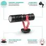 Movo Smartphone Kit Bundle with VXR10 Microphone, Grip and LED Light