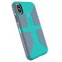 Speck Products CandyShell Grip Cell Phone Case for iPhone XS/iPhone X - Caribbean Blue/Bubblegum Pink