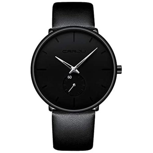 Mens Watches Ultra-Thin Minimalist Waterproof-Fashion Wrist Watch for Men Unisex Dress with Leather Band Mens Watches Ultra-Thin Minimalist Waterproof-Fashion Wrist Watch for Men Unisex Dress with Leather Band