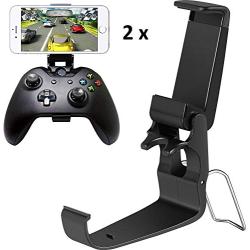 G-Dreamer (2 Packs) Foldable Mobile Smartphone Phone Clip Holder Clamp for Microsoft Xbox One/Xbox One S/Steelseries Nimbus/SteelSeries Stratus XL/Steam Controllers